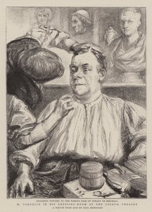M Coquelin, Lyceum Tiyatrosu'ndaki Soyunma Odasında by Charles Paul Renouard